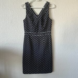 The Limited Black and Blue Polka Dot Dress Size 0
